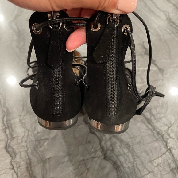 Aquazzura suede lace up flats - Picture 5 of 5